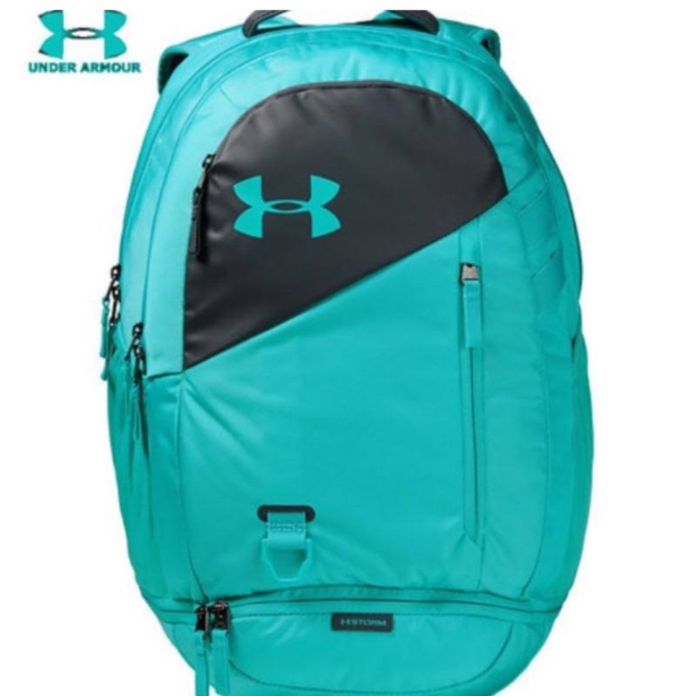 {$FIRM}{new}{last 1} Teal UA Hustle 4.0 Backpack - Picture 2 of 9